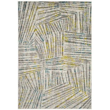 Safavieh 2 x 8 ft. ContemporarySkyler Power Loom Area RugGrey & Green SKY191G-28